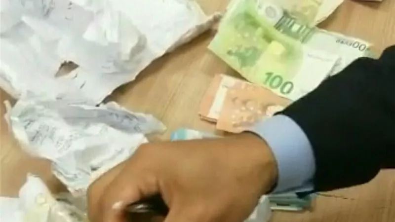 ضبط راكب يحاول تهريب ٨٨ الف يورو داخل جيب سحري بحقائبه