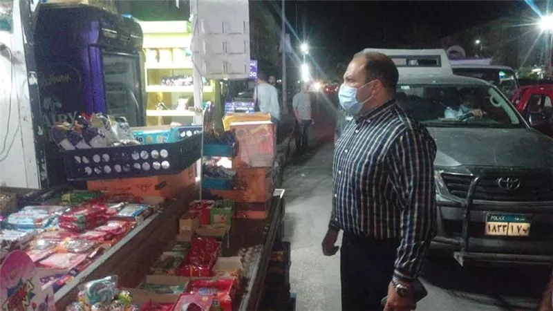 حملات بالاسماعيلية لمتابعة تنفيذ قرار اللجنه العليا لإدارة أزمة كورونا