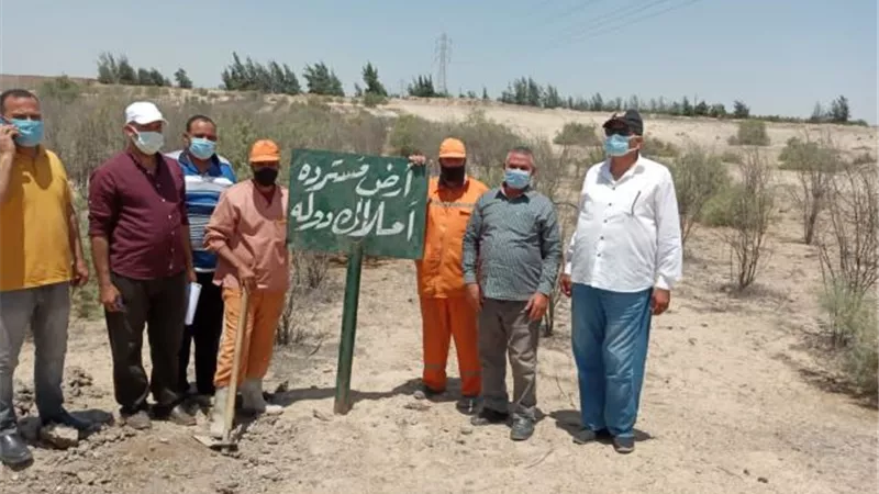 إسترداد ٦ قطع أراضى من غير الجادين بوادى النطرون.. بالصور