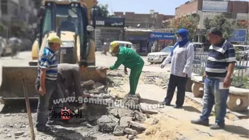 نائب رئيس المدينة تتابع الأعمال الميدانية بأشمون