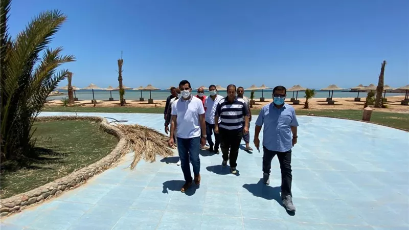 أشرف صبحى يتفقد المركز الدولي للتنمية الرياضية والمدينة الشبابية بالغردقة