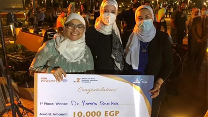 فوز كلية الألسن بالمركز الأول في مسابقة عين شمس تبتكر