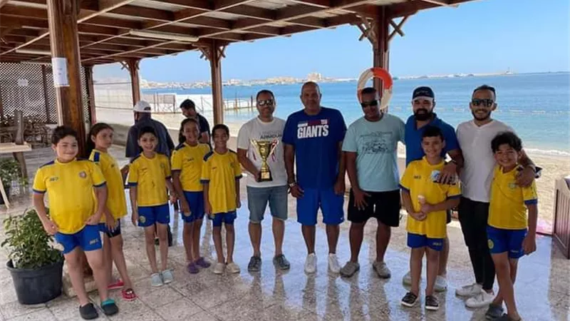 الاسماعيلى يحقق نتائج طيبه فى بطولة كاس مصر للسباحه بالزعانف