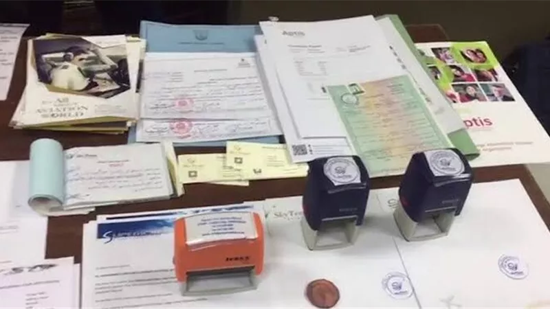 ضبط مركز تعليمى بدون ترخيص للنصب على راغبى الحصول على شهادات بالمنوفية