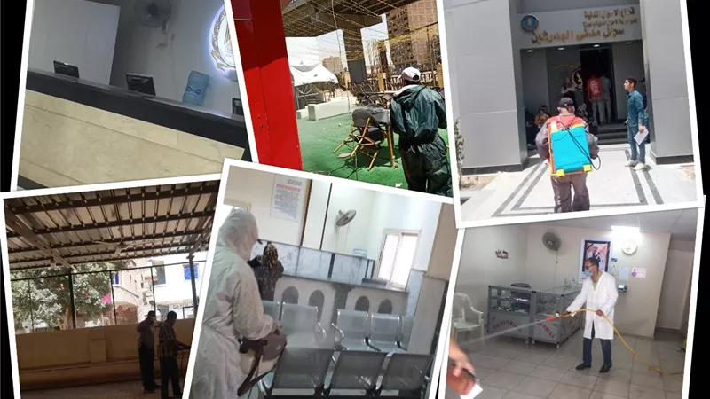 محافظة الجيزة.. تواصل حملاتها في أعمال التطهير والتعقيم علي مستوي المحافظة