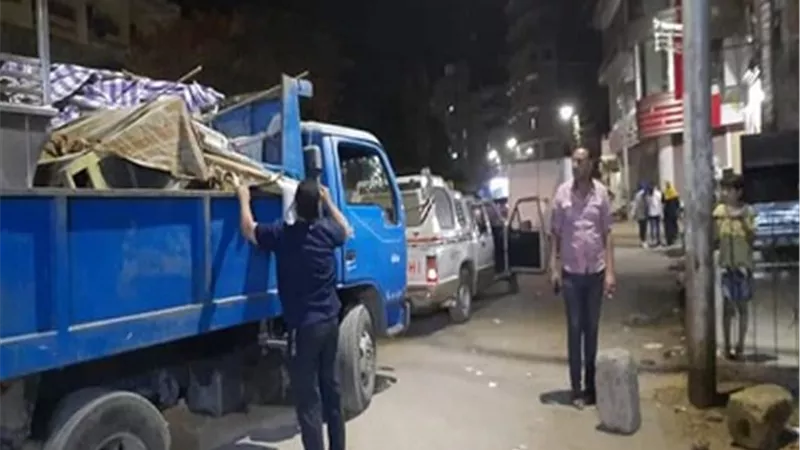 45 محضر إشغال وفض فرح فى حملة ليلية مكبرة بمنوف
