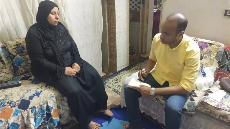 الجمهورية اونلاين فى مسرح الجريمة.. زوجة قتيل المرج تروى تفاصيل ذبح شقيقها لـ