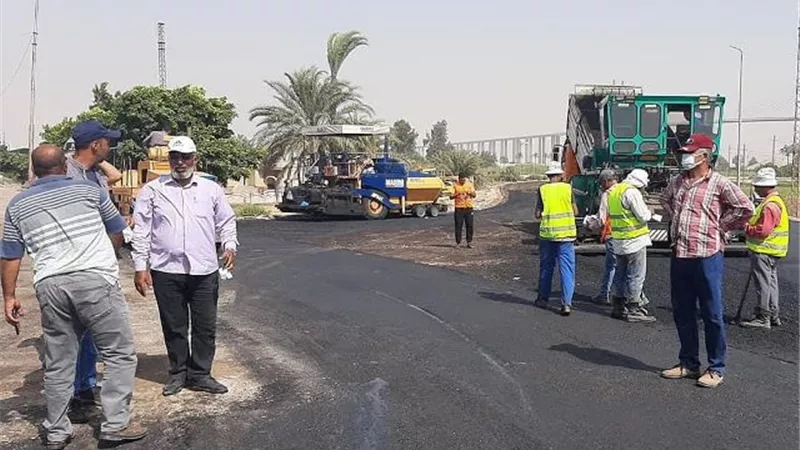 الانتهاء من تطوير ورفع كفاءة المحاور المرورية بالقنطرة غرب