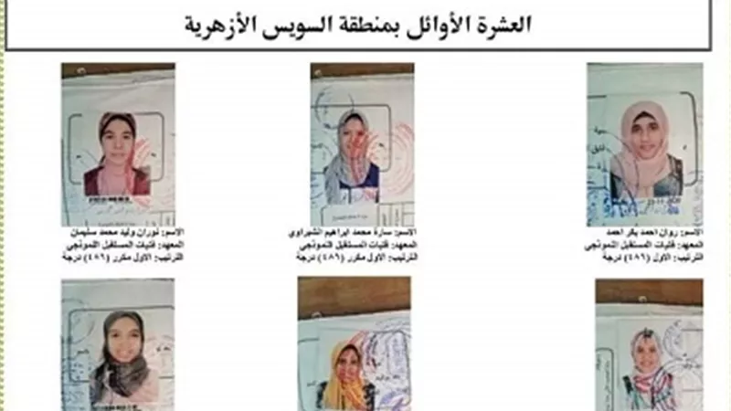 ننشر أوائل الشهادتين الابتدائية والإعدادية الأزهرية بالسويس