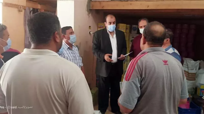 ضبط ٢٧ ألف عبوة عصير بمصنع غير مرخص و ٧ محاضر مخالفات ببنى عبيد