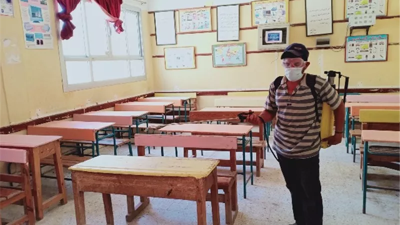 محافظ كفر الشيخ : تعقيم 353 لجنة استعداداً لإمتحانات الشهادة الإعدادية غدا