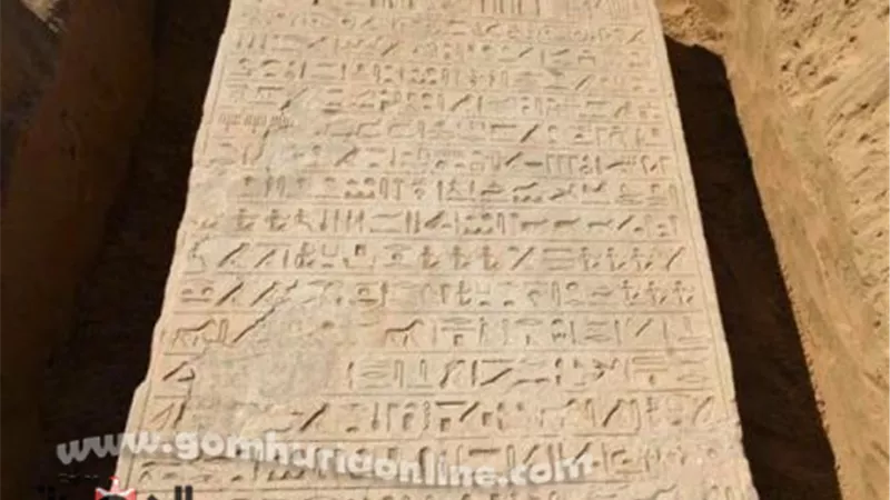 متحف آثار الإسماعيلية يستقبل لوحة فرعونية عثرعليها مواطن اثناء استصلاح أرضه ..صور