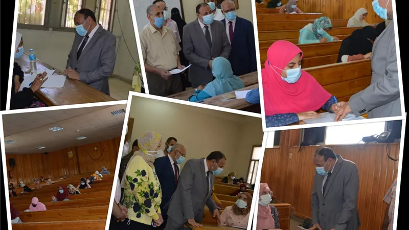 نائب رئيس جامعة الأزهر يتفقد سير أعمال الإمتحانات بكليات البنات بأسيوط