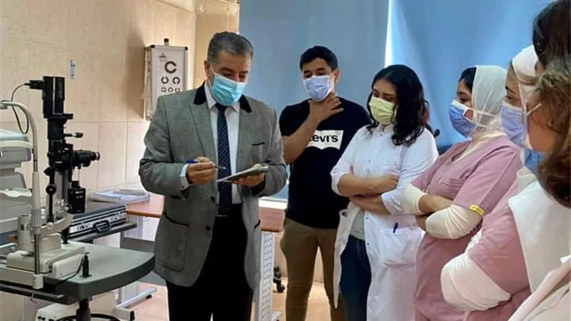 مدرية الصحة بمطروح فى زيارة مفاجئة لمستشفي مارينا بالساحل الشمالي الغربي