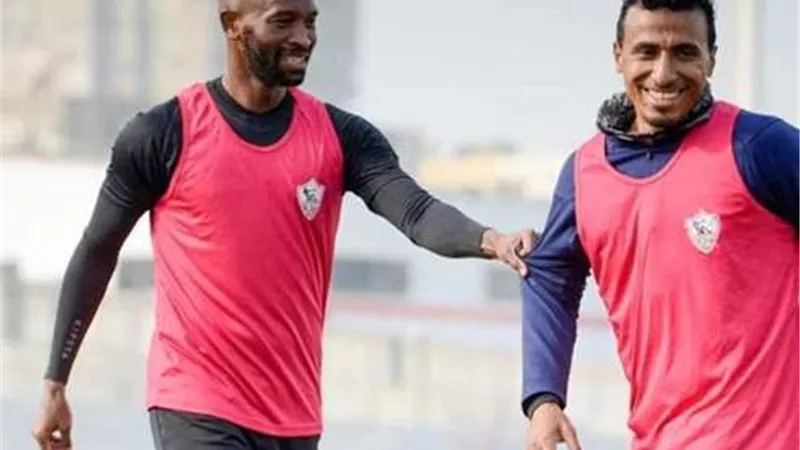 تدريبات تأهيلية لرباعى الزمالك على هامش مران الفريق