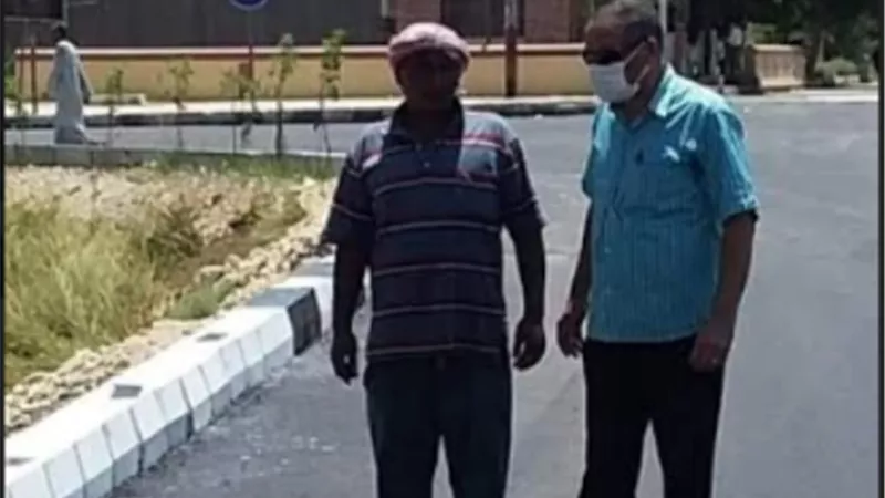 رئيس مدينة الاقصر يتفقد اعمال التطوير والرصف بحى جنوب