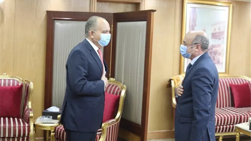 لقاء سفير الاردن مع وزير العدل المستشار عمر مروان