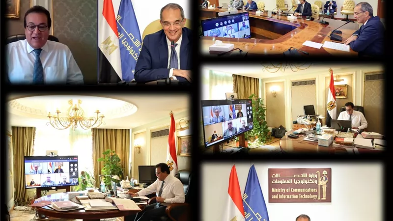 وزيرا التعليم العالى والإتصالات يشهدان توقيع بروتوكول بجامعة الزقازيق