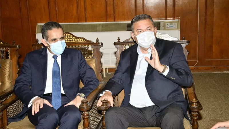 محافظ الغربية يستقبل وزير الدولة لقطاع الأعمال بالمحلة الكبرى -صور