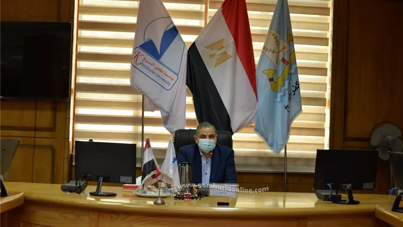 رئيس جامعة كفرالشيخ متابعة تنفيذ خطط الكليات للمساهمة الفعالة في المبادرة الرئاسية
