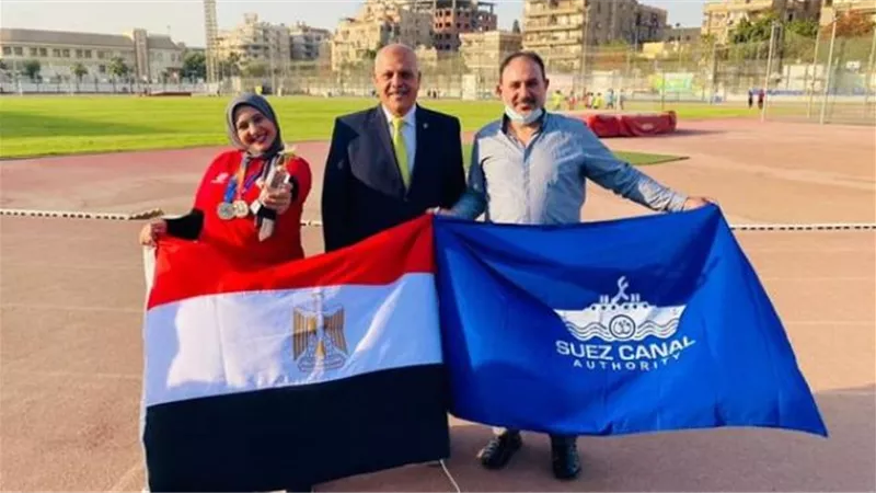 هالة الجوهرى لاعبة القناة تحقق المركز الثاني في البطولة العربية للرماية ..صور