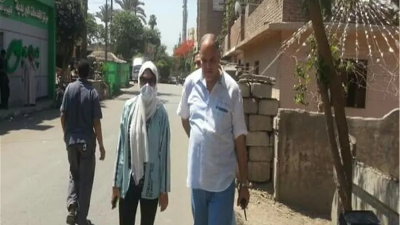 نائب محافظ القليوبية تقود حملة إزالة مكبرة بقرية بلقس بقليوب