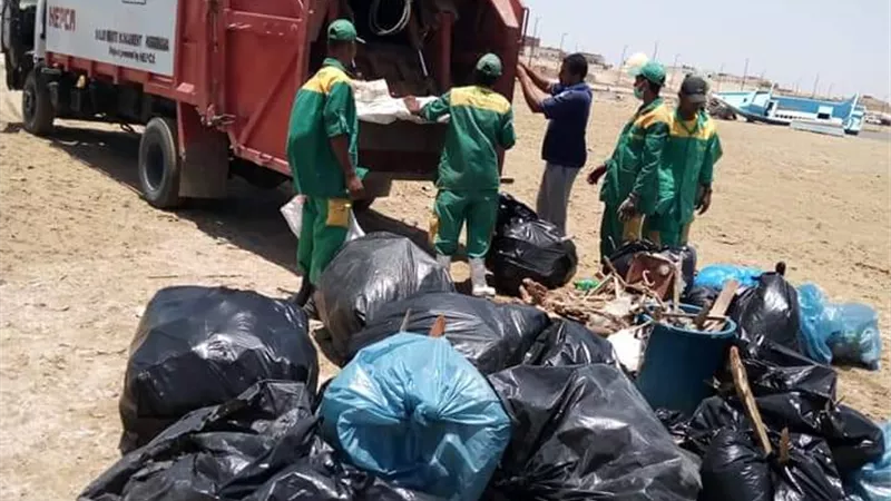 حملة نظافة تحت شعار استعادة النظام البيئى بمرسى علم جنوب البحرالأحمر