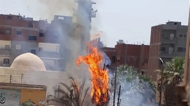 حريق هائل بمتحف عرابى بالشرقية