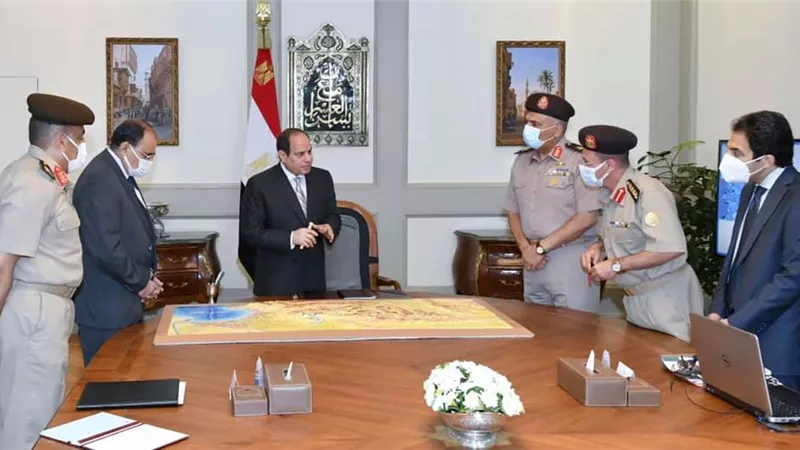 الرئيس السيسي يتابع الموقف الإنشائي والهندسي لمشروعات الهيئة الهندسية على مستوى الجمهورية