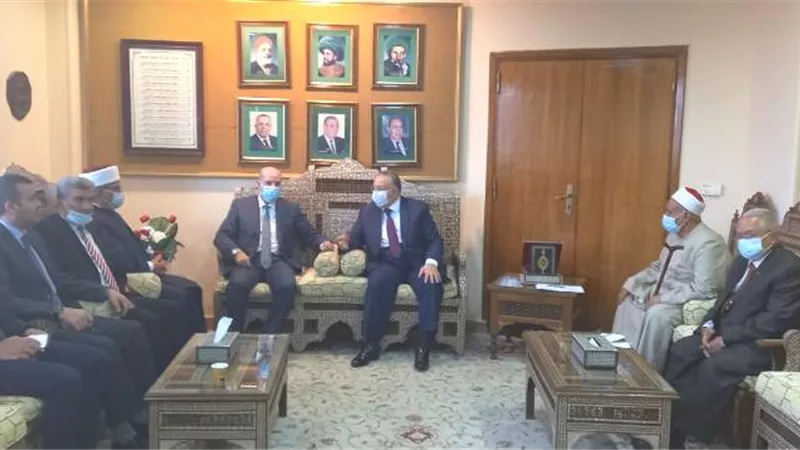 نقيب الأشراف لمستشار أبو مازن: مواقف القيادة المصرية تجاه فلسطين تؤكد أنها قضيتها الأولى