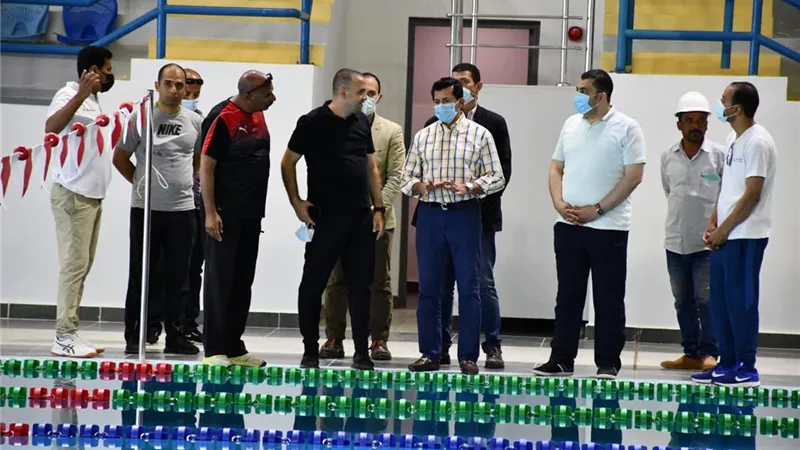 وزير الشباب يتفقد المدينة الرياضية بالعاصمة الإدارية على هامش ماراثون البوسكو