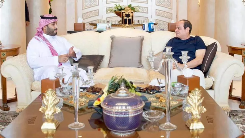 الرئيس السيسي يلتقي ولي العهد السعودي في شرم الشيخ