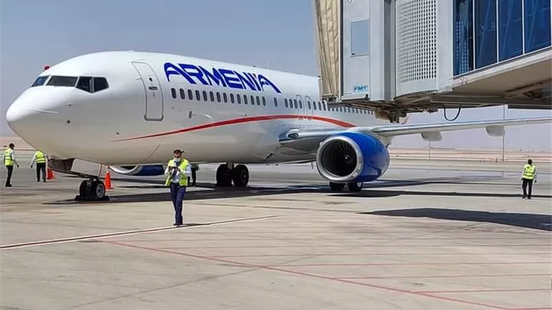 مطار الغردقة يتسقبل أولي رحلات الخطوط الأرمنية