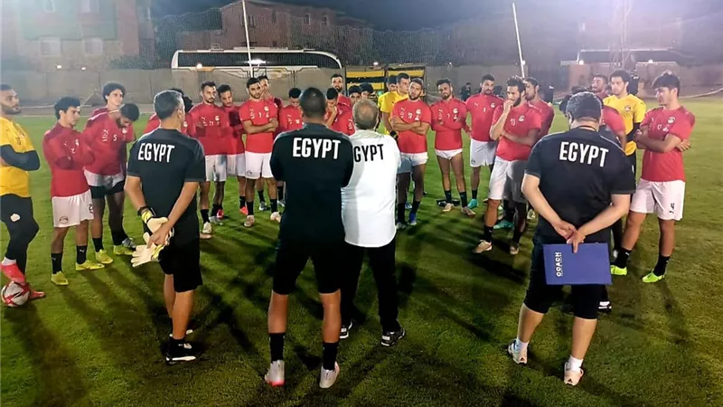 المنتخب الأولمبي يختتم تدريباته استعدادا للقاء الثاني أمام جنوب افريقيا