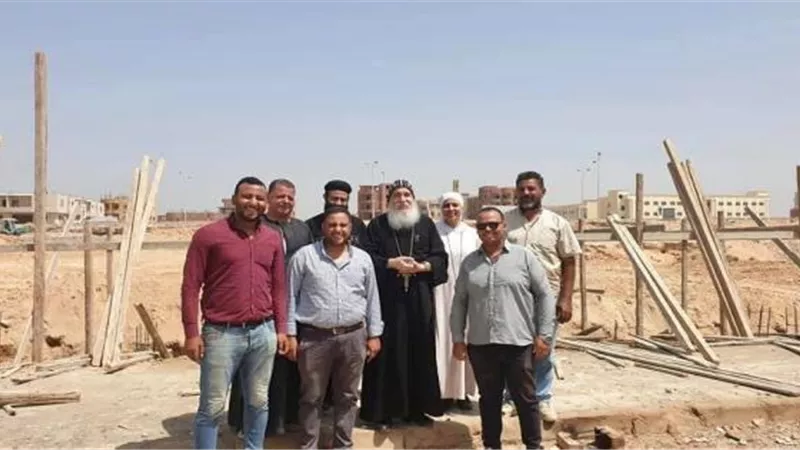 البدء فى إنشاء كاتدرائية السمائين ببنى سويف