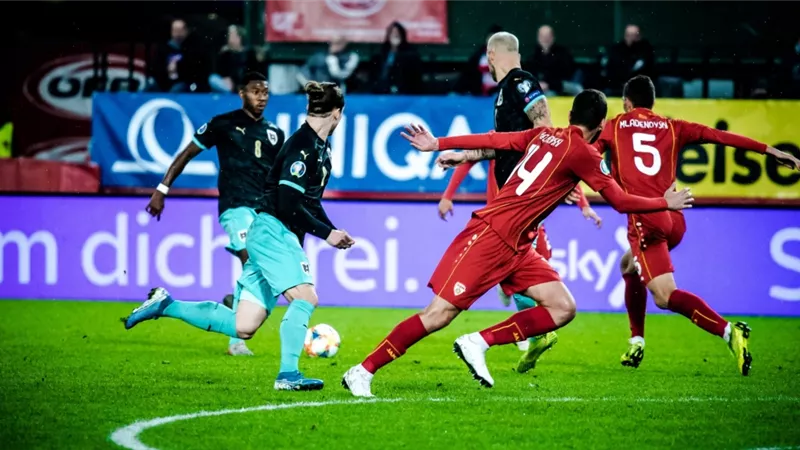التشكيل الرسمى لمباراة النمسا ومقدونيا الشمالية فى يورو 2020