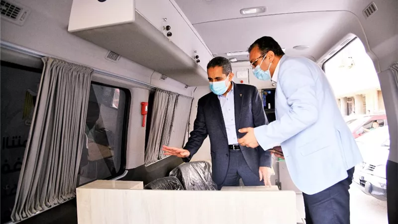 محافظة الغربية تتسلم المركز التكنولوجي المتنقل لتقديم الخدمات للمواطنين-صور