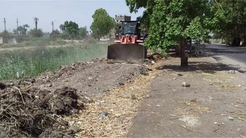 حملات نظافة وجمع قمامة بأحياء مدينة الأقصر