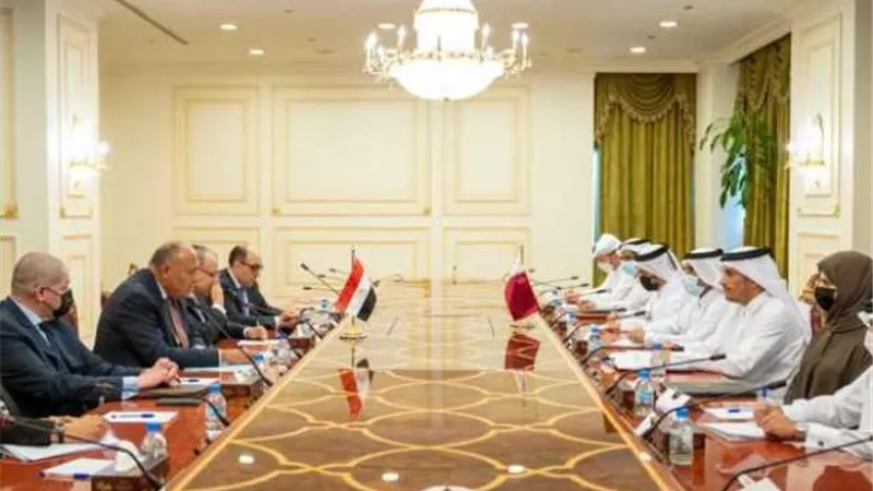 وزير الخارجية: مصر وقطر لديهما إرادة لـ«طي صفحة الماضي» والتنسيق والتعاون بما يخدم مصلحة الشعبين