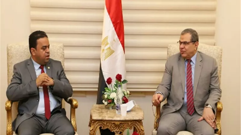 سعفان يستقبل وزير العمل الليبي لبحث آليات جذب العمالة المصرية لإعمار الدولة الليبية