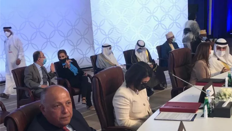 شكري يُطلع نظرائه العرب على جهود مصر للتوصل لاتفاق قانوني ملزم بأزمة سد النهضة