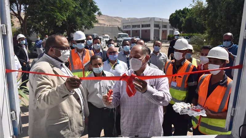 محافظ أسيوط يفتتح ورشة صيانة الطلمبات المتنقلة بشركة مياه الشرب والصرف الصحي