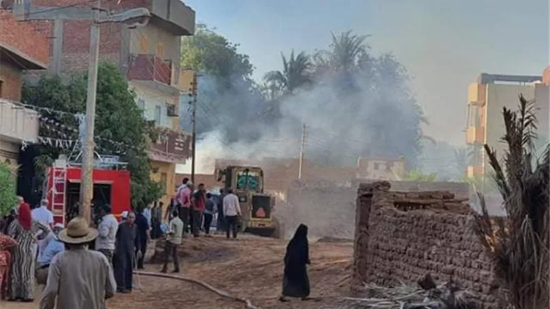 الحماية المدنية تخمد نيران ٣ حرائق فى مناطق متفرقة بالداخلة