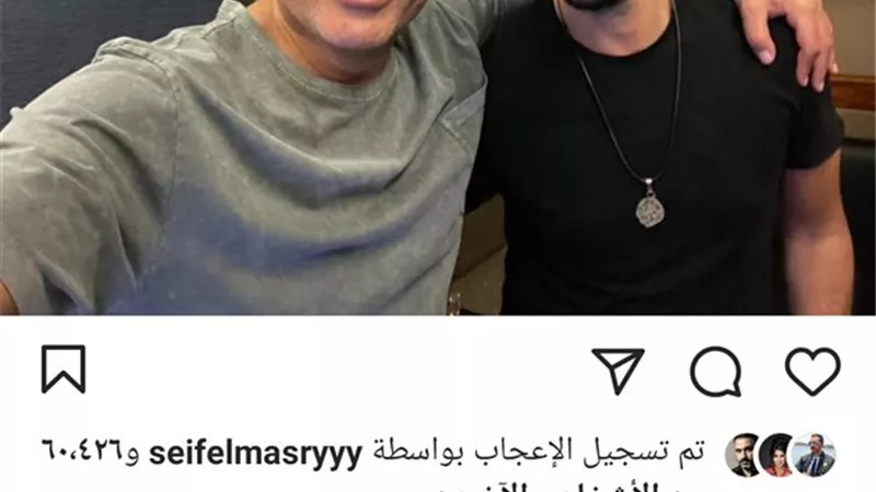 عمرو دياب يتعاون مع الموزع احمد ابراهيم فى عمل فنى جديد