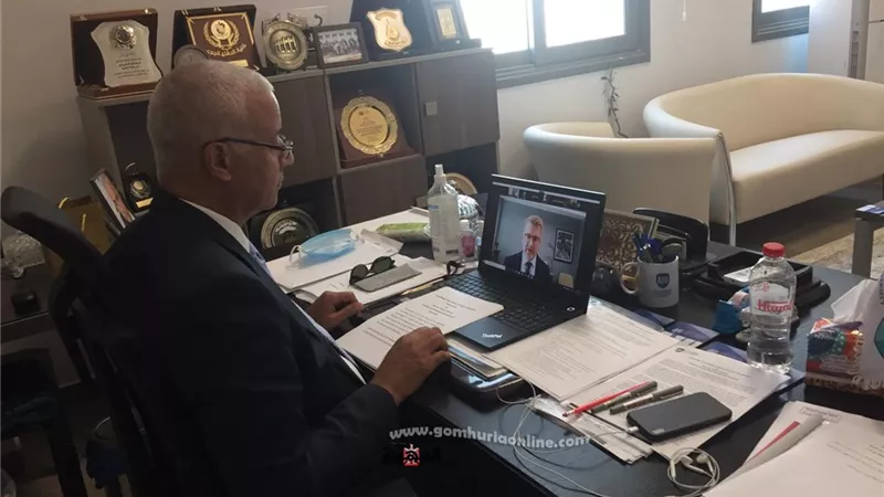 رئيس جامعة العلمين يشارك في ندوة المعرفة بعد جائحة كورونا