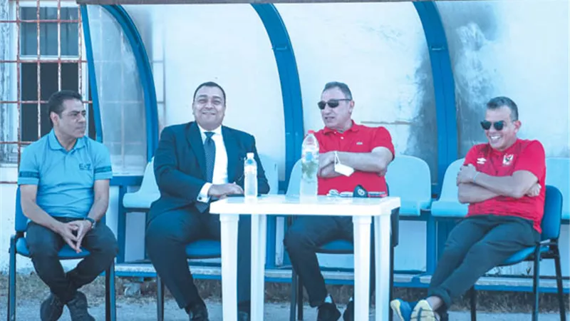 السفير المصري والخطيب في التدريب