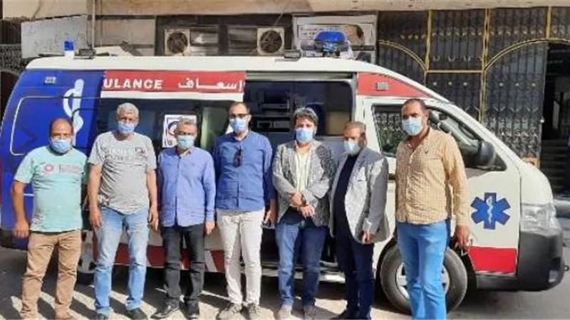 سيارة اسعاف جديدة لمستشفى التأمين الصحى ببنى سويف