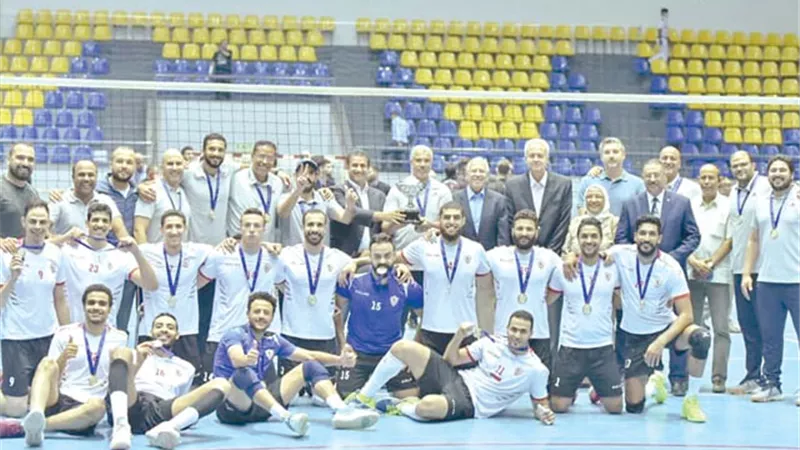 الزمالك بطلا لكأس مصر للطائرة بعد تغلبه علي الأهلى