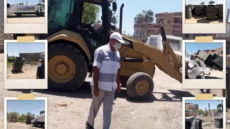 بدء العمل بسيارات المكبس ونشر الحاويات لتطوير أعمال النطافة بسوهاج
