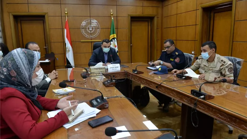 الشيخ يترأس إجتماع متابعة تنفيذ حنفيات حريق بقري مركز شربين التي تشملها المبادرة الرئاسية
